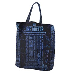 The Doctor Tardis Giant Grocery Tote by danenraven