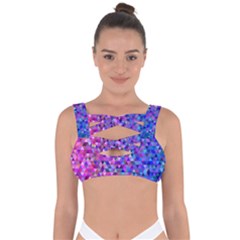 Abstract Triangle Tile Mosaic Pattern Bandaged Up Bikini Top by danenraven