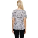 Pattern Wallpaper Math Formula Albert Einstein Bow Sleeve Button Up Top View4