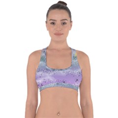 Bird Art Design Pattern Butterfly Cross Back Hipster Bikini Top  by Wegoenart