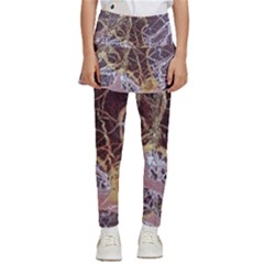 Marble Pattern Texture Rock Stone Surface Tile Kids  Skirted Pants by Ravend