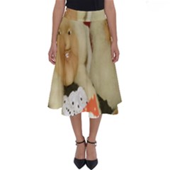 Christmas Puppets 2 Perfect Length Midi Skirt by artworkshop