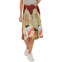 Christmas Puppets 2 Midi Panel Skirt by artworkshop