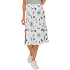 Christmass Theme Midi Panel Skirt by artworkshop
