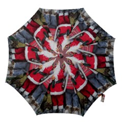 Santa On Christmas 1 Hook Handle Umbrellas (small) by artworkshop