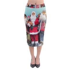 Santa On Christmas 3 Midi Pencil Skirt by artworkshop