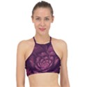 Fractal Blossom Flower Bloom Racer Front Bikini Top View1
