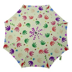 Doodle Squiggles Colorful Pattern Hook Handle Umbrellas (medium) by Ravend