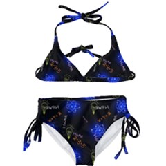 Formula Background Pattern Texture Design Kids  Classic Bikini Set by Ravend