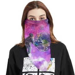 Astronaut Earth Space Planet Fantasy Face Covering Bandana (triangle) by Ravend