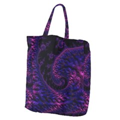 Fractal Mandelbrot Abstract Background Pattern Giant Grocery Tote by danenraven