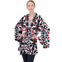 A-new-light Long Sleeve Velvet Kimono  by DECOMARKLLC