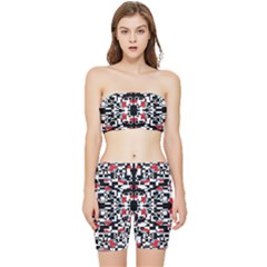 A-new-light Stretch Shorts And Tube Top Set by DECOMARKLLC