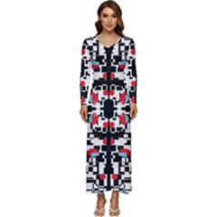 A-new-light Long Sleeve Velour Longline Maxi Dress by DECOMARKLLC