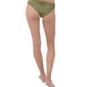 Abstract Beehive Yellow  Ring Detail Bikini Bottom View2