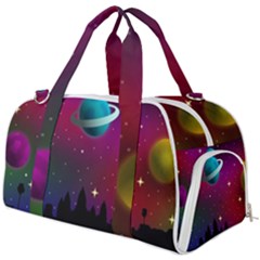 Asteroid Comet Star Space Aurora Burner Gym Duffel Bag by Wegoenart