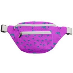 Pink And Blue, Cute Dolphins Pattern, Animals Theme Fanny Pack by Casemiro