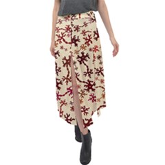 Neuron Nerve Cell Neurology Velour Split Maxi Skirt by Ravend