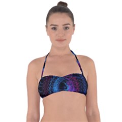 Symmetry Awesome 3d Digital Art Graphic Pattern Vortex Halter Bandeau Bikini Top by danenraven