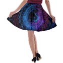 Symmetry Awesome 3d Digital Art Graphic Pattern Vortex A-line Skater Skirt View2