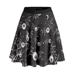 Halloween Eye Ball High Waist Skirt by Wanni