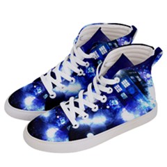 Tardis Background Space Men s Hi-top Skate Sneakers by Jancukart