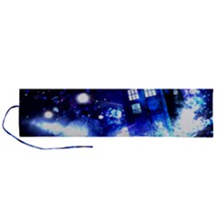 Tardis Background Space Roll Up Canvas Pencil Holder (l) by Jancukart