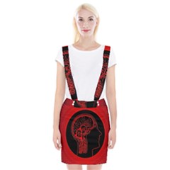 Artificial Intelligence Brain Think Braces Suspender Skirt by Wegoenart