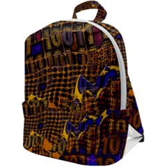 Binary Code Transformation Zip Up Backpack by Wegoenart