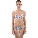 Cute-animals-seamless-pattern-kawaii-doodle-style Wrap Around Bikini Set View1