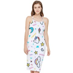 Unicorns-rainbows-seamless-pattern Bodycon Cross Back Summer Dress by Jancukart