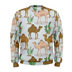 Camels-cactus-desert-pattern Men s Sweatshirt by Jancukart