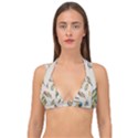 Vector-boho-doodle-feathers-seamless-pattern-illustration Double Strap Halter Bikini Top View1