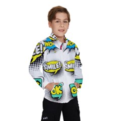 Set-colorful-comic-speech-bubbles Kids  Windbreaker by Jancukart