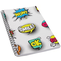 Set-colorful-comic-speech-bubbles 5 5  X 8 5  Notebook by Jancukart