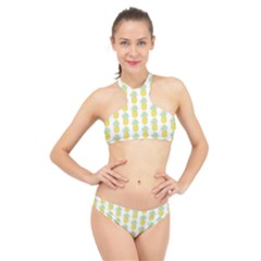Pineapple Glitter High Neck Bikini Set by ConteMonfrey