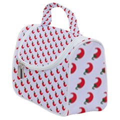 Small Mini Peppers White Satchel Handbag by ConteMonfrey