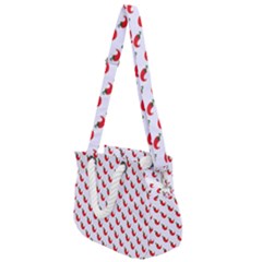 Small Mini Peppers White Rope Handles Shoulder Strap Bag by ConteMonfrey