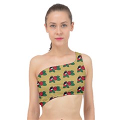 Guarana Fruit Brown Spliced Up Bikini Top  by ConteMonfrey