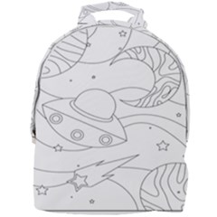 Starships Silhouettes - Space Elements Mini Full Print Backpack by ConteMonfrey