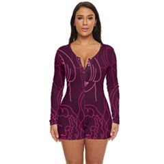 Im Only Woman Long Sleeve Boyleg Swimsuit by ConteMonfrey