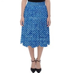 Blue Denim  Classic Midi Skirt by ConteMonfrey