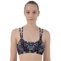 Autumn Patterns Line Them Up Sports Bra by kaleidomarblingart