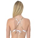 Clean brown white plaids Reversible Tri Bikini Top View4