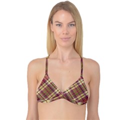Beetle Juice Plaids  Reversible Tri Bikini Top by ConteMonfrey