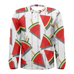 Watermelon Popsicle   Men s Long Sleeve Tee by ConteMonfrey