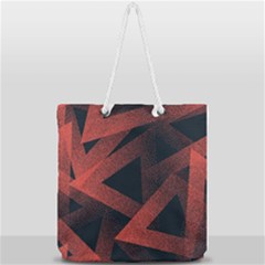 Stippled-seamless-pattern-abstract Full Print Rope Handle Tote (large) by Wegoenart