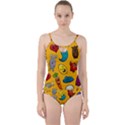 Graffiti Characters Seamless Ornament Cut Out Top Tankini Set View1