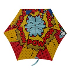 Pow Word Pop Art Style Expression Vector Mini Folding Umbrellas by Wegoenart