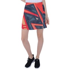 Graffiti Detail Wallpaper Texture Background Tennis Skirt by Wegoenart